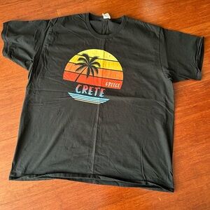 Crete Graphic Black T-Shirt